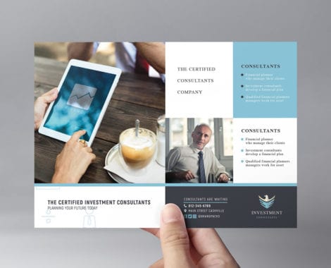 Investment Consultant Flyer Template