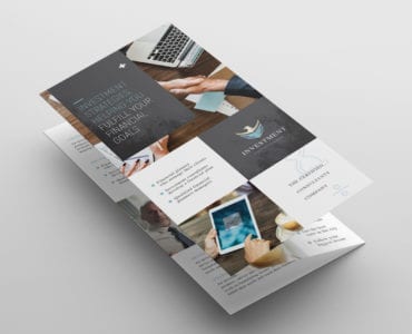 investment Consultant Tri-Fold Brochure Template