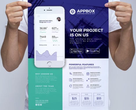 Mobile App Poster Template