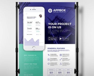 Mobile App Poster Template