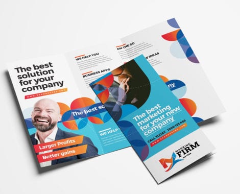 Modern Corporate Tri-Fold Brochure Template