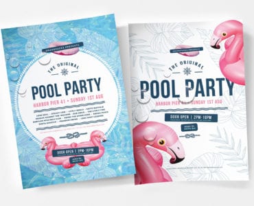 Pool Party Poster Templates