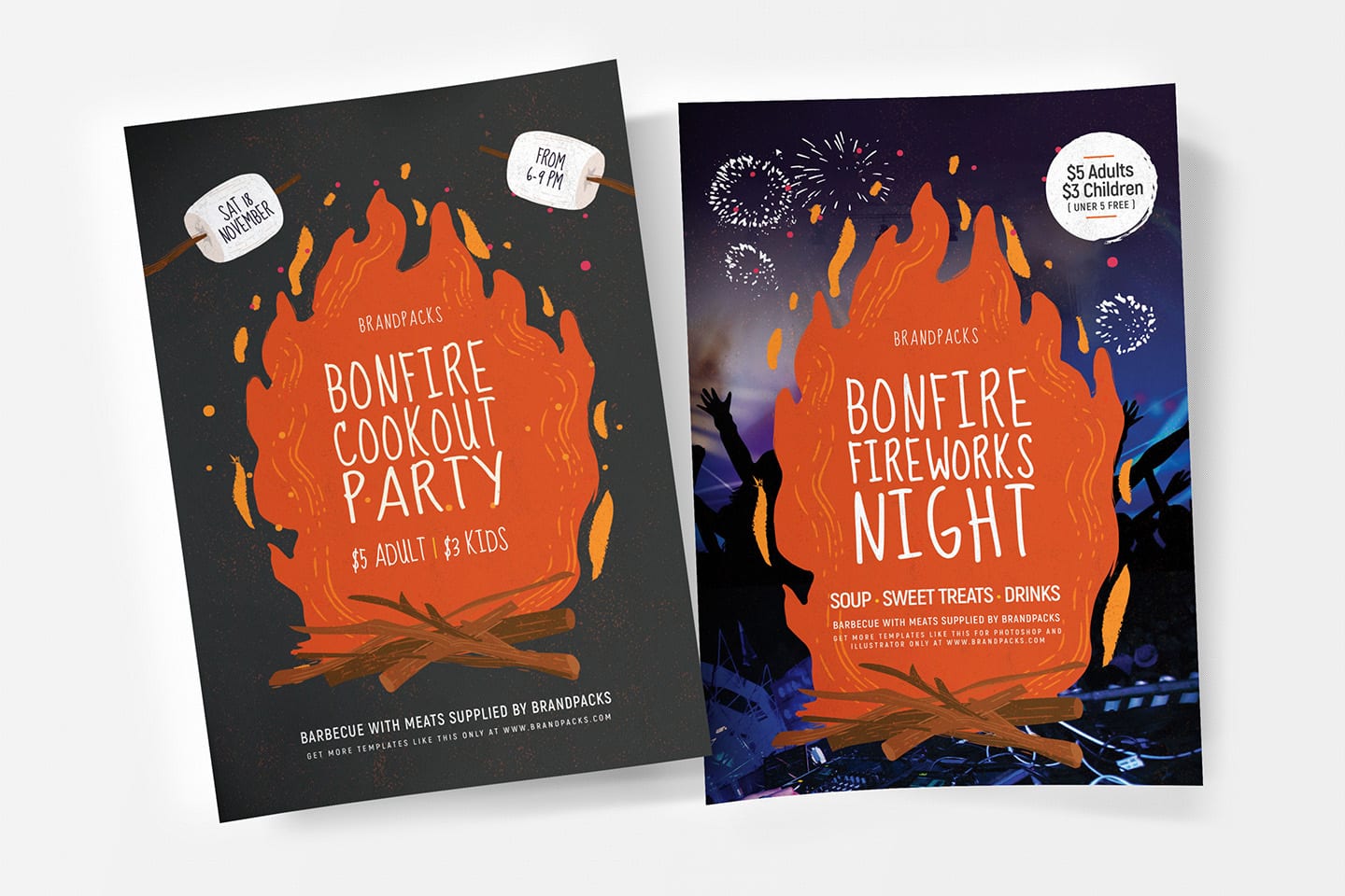 Bonfire Night Poster Templates
