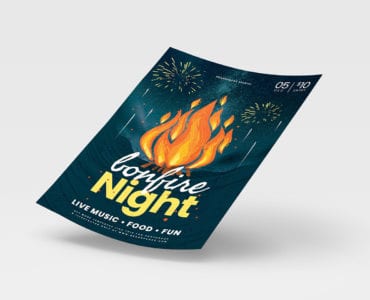 Bonfire Night Poster Template