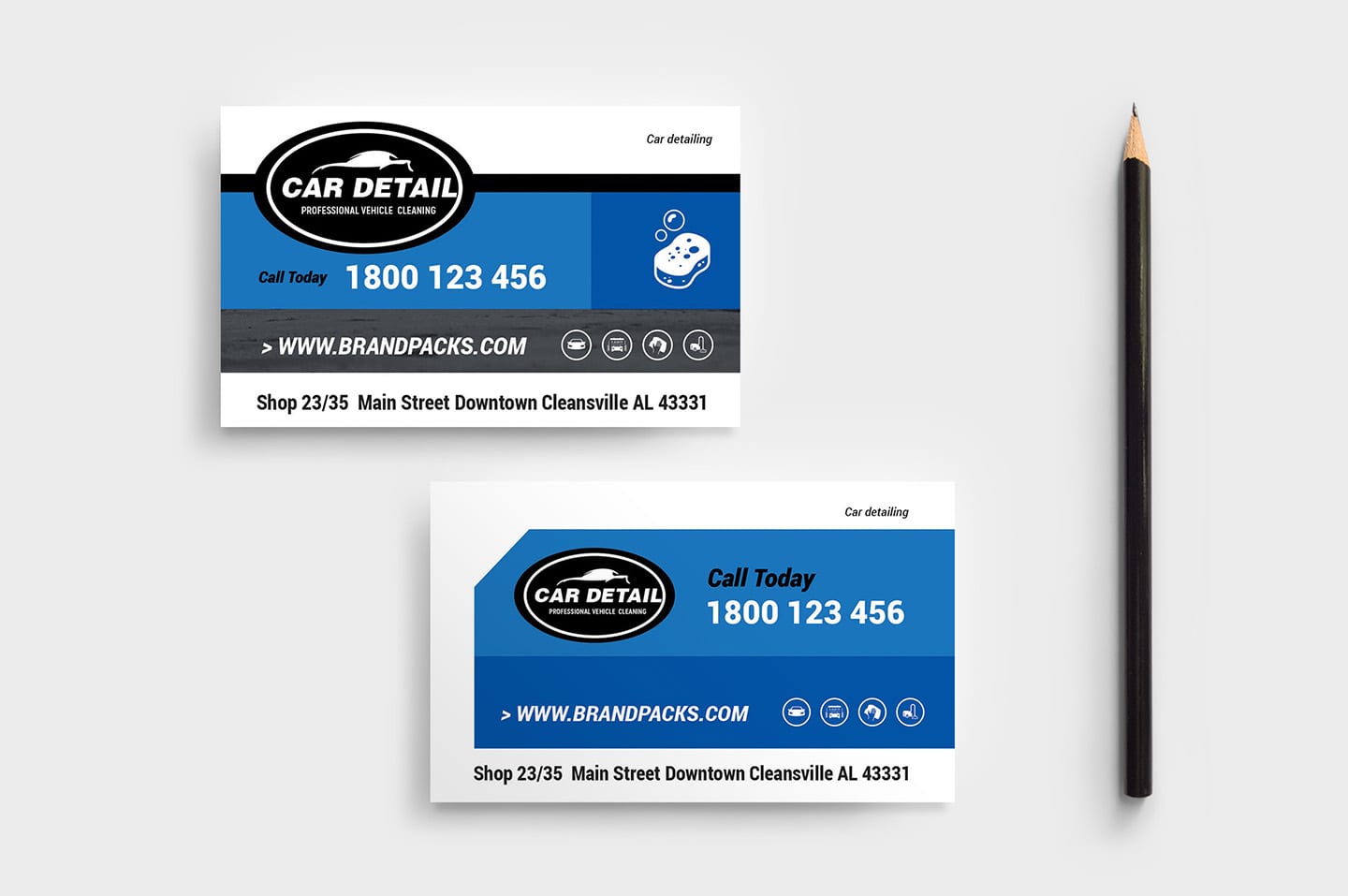 Car Detailing Business Card Template Psd Ai Vector Brandpacks