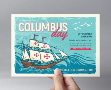 Columbus Day Flyer Template