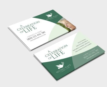 Funeral Service Business Card Template
