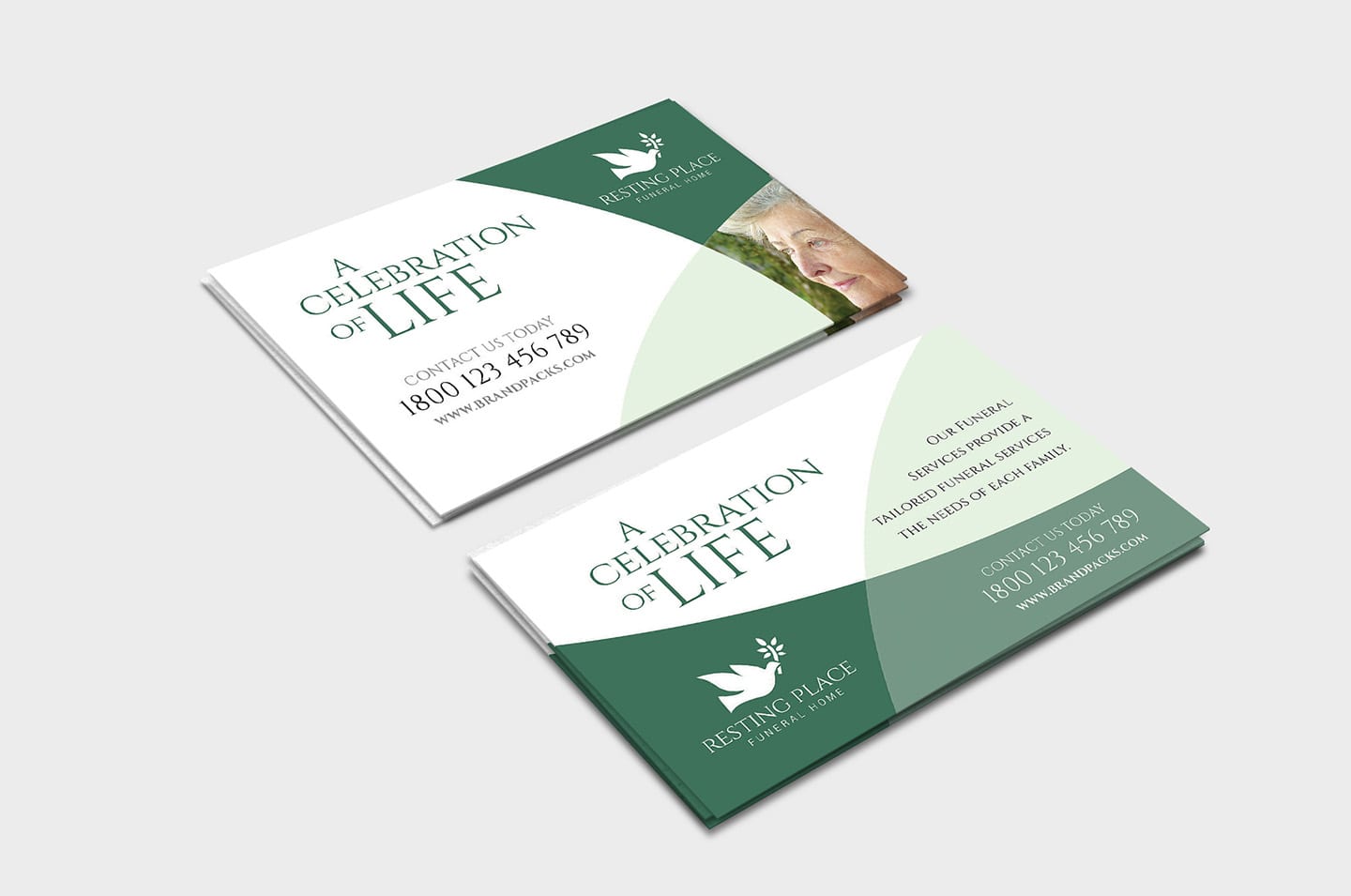 funeral home business card funny