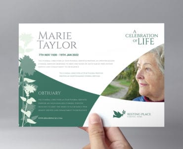Funeral Service Flyer Template