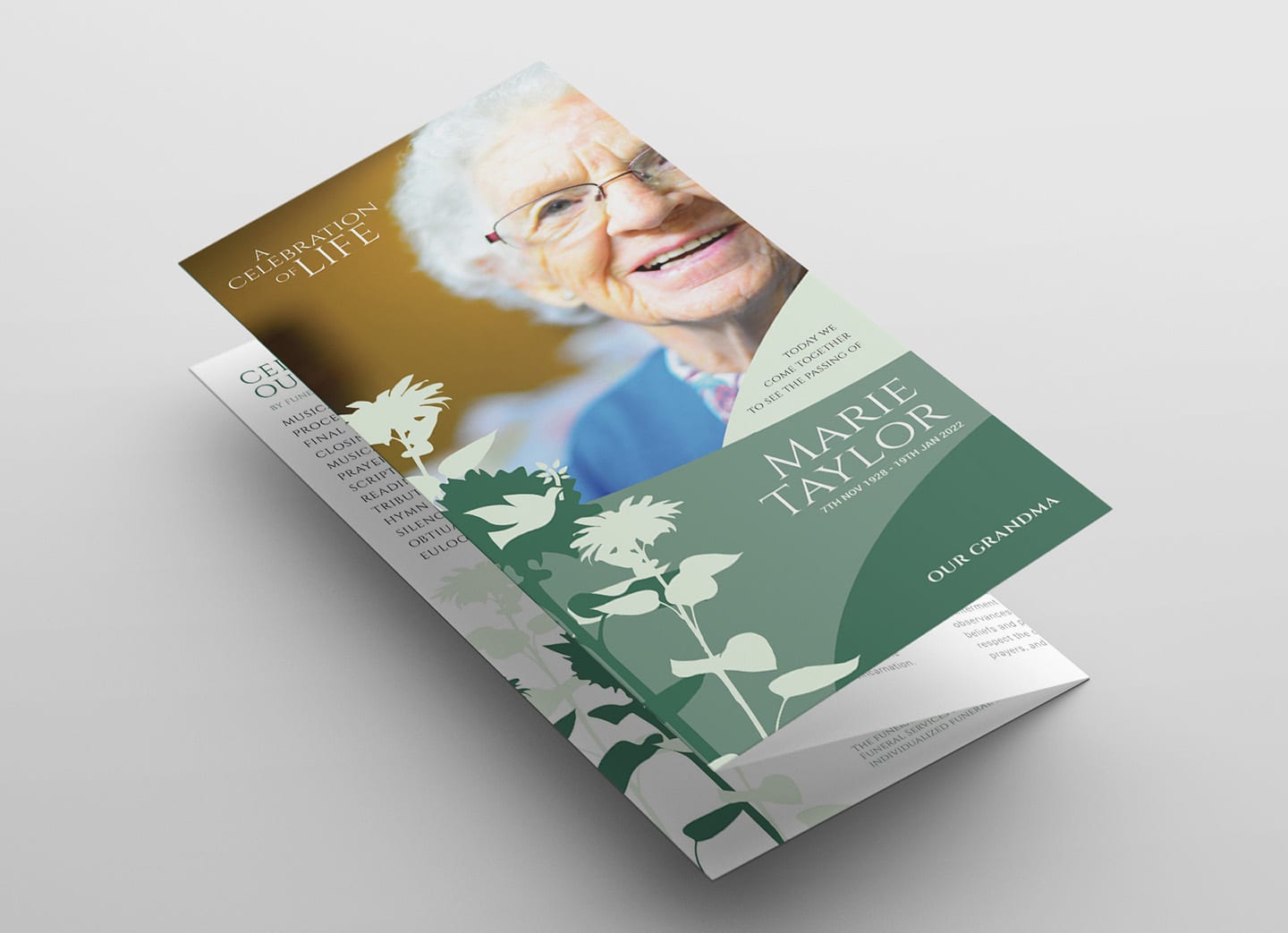 Funeral Service Trifold Brochure Template PSD Ai Vector BrandPacks