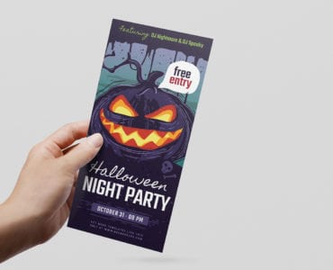 Halloween DL Card Template