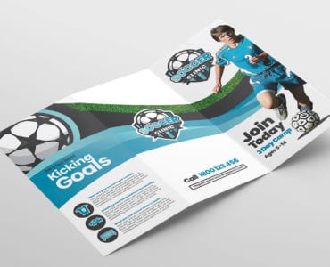 Soccer Camp Tri-Fold Brochure Template
