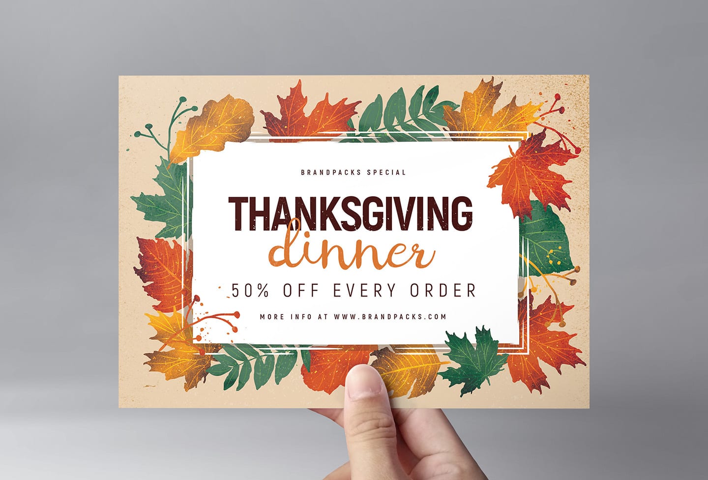Thanksgiving Flyer Template v21 - BrandPacks Pertaining To Thanksgiving Flyers Free Templates