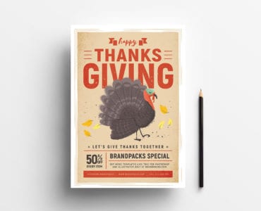 Thanksgiving Poster Template