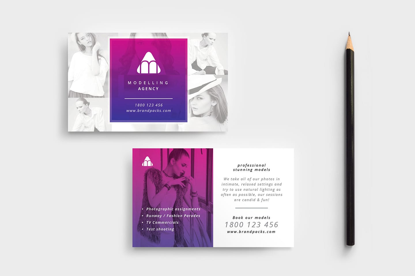 Modelling Agency Business Card Template