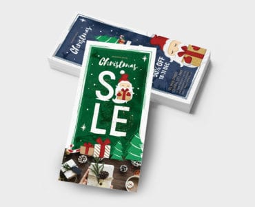 Christmas Sale DL Rack Card Template