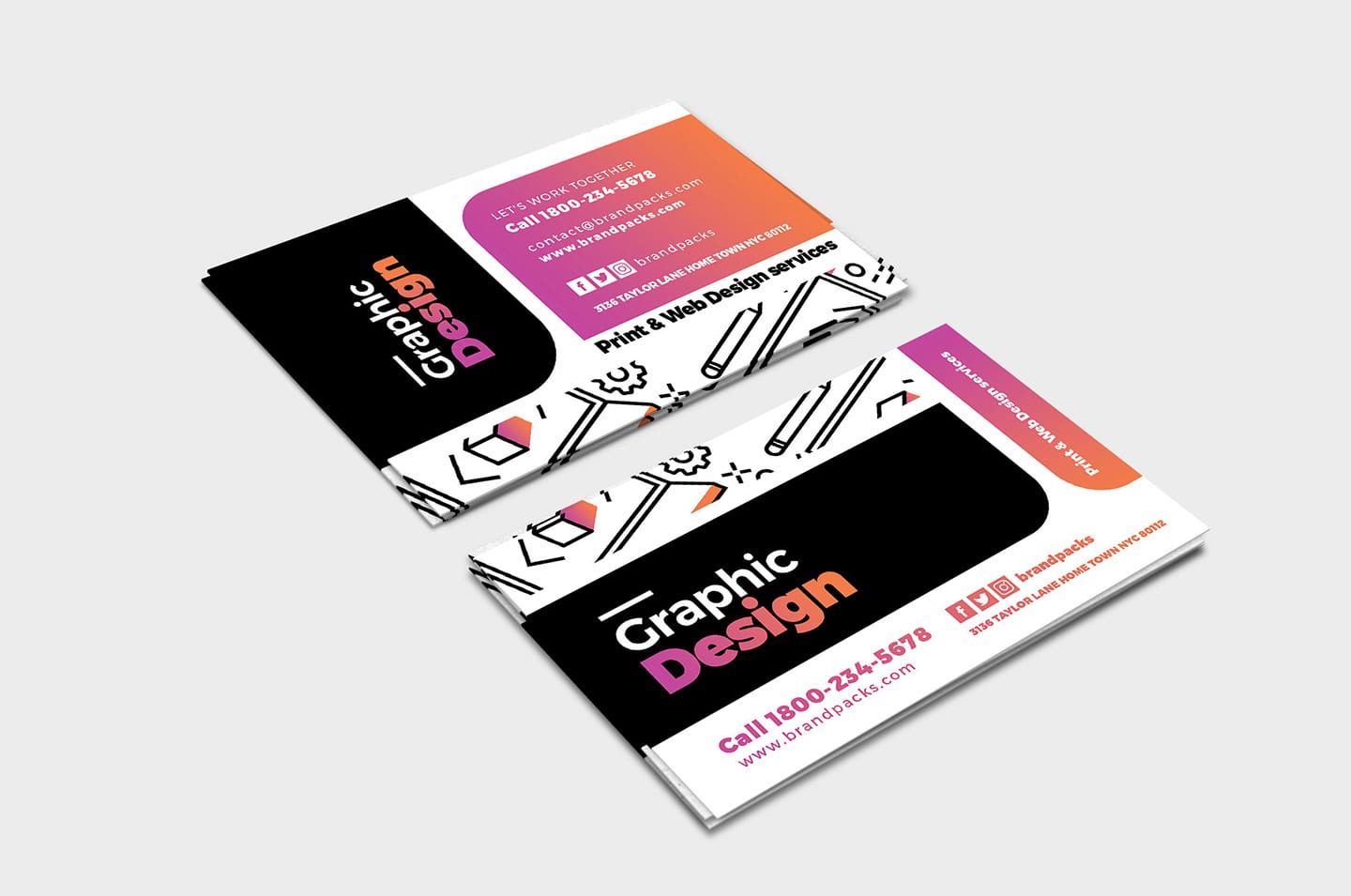 Web Design Business Cards Templates