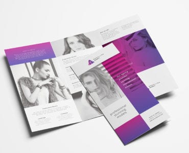Modelling Agency Tri-Fold Brochure Template
