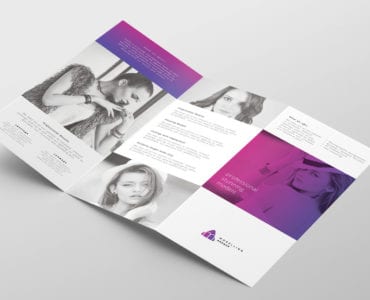 Modelling Agency Tri-Fold Brochure Template