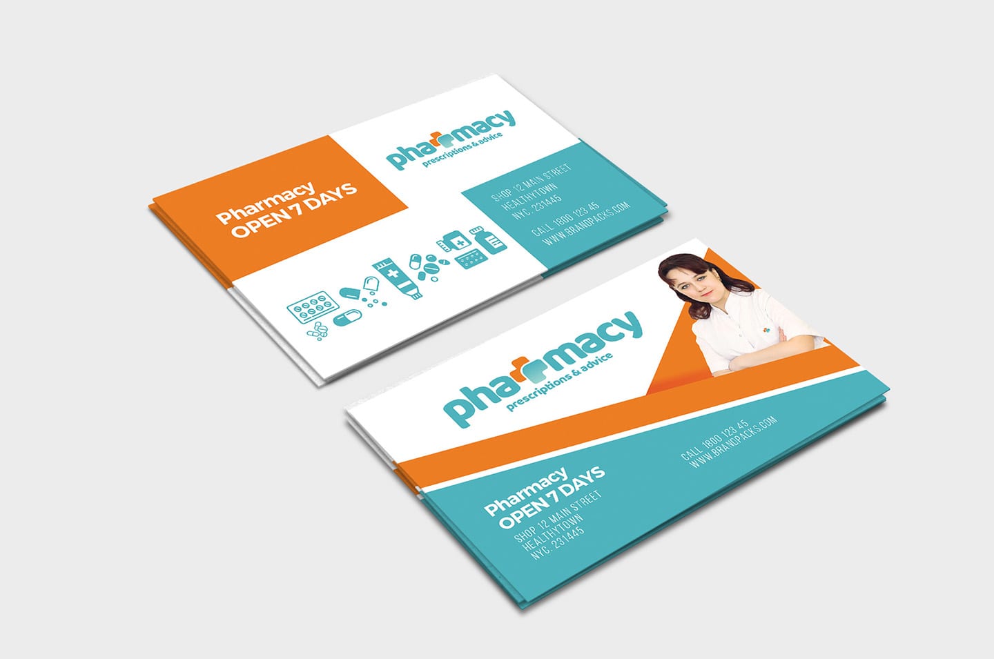 Free Pharmacy Business Card Template