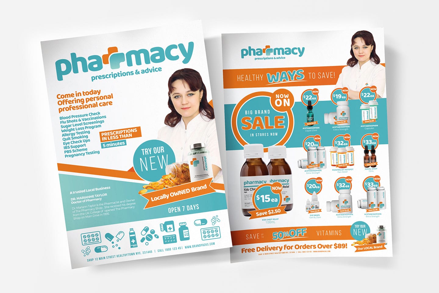 Pharmacy Poster / Flyer Templates
