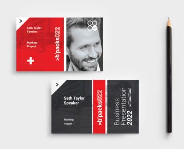 Swiss Style Business Card Template