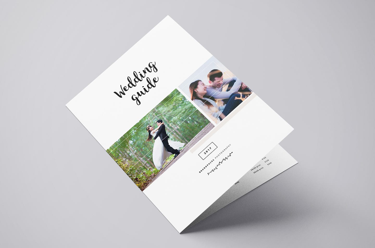 Wedding Photographer Brochure Template PSD, Ai, Vector BrandPacks