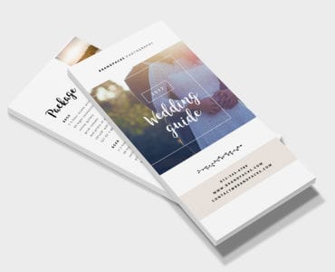 Wedding Photography DL Card Template