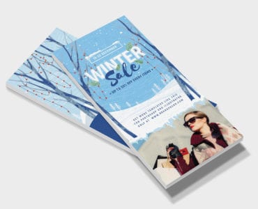 Winter Sale DL Card Template