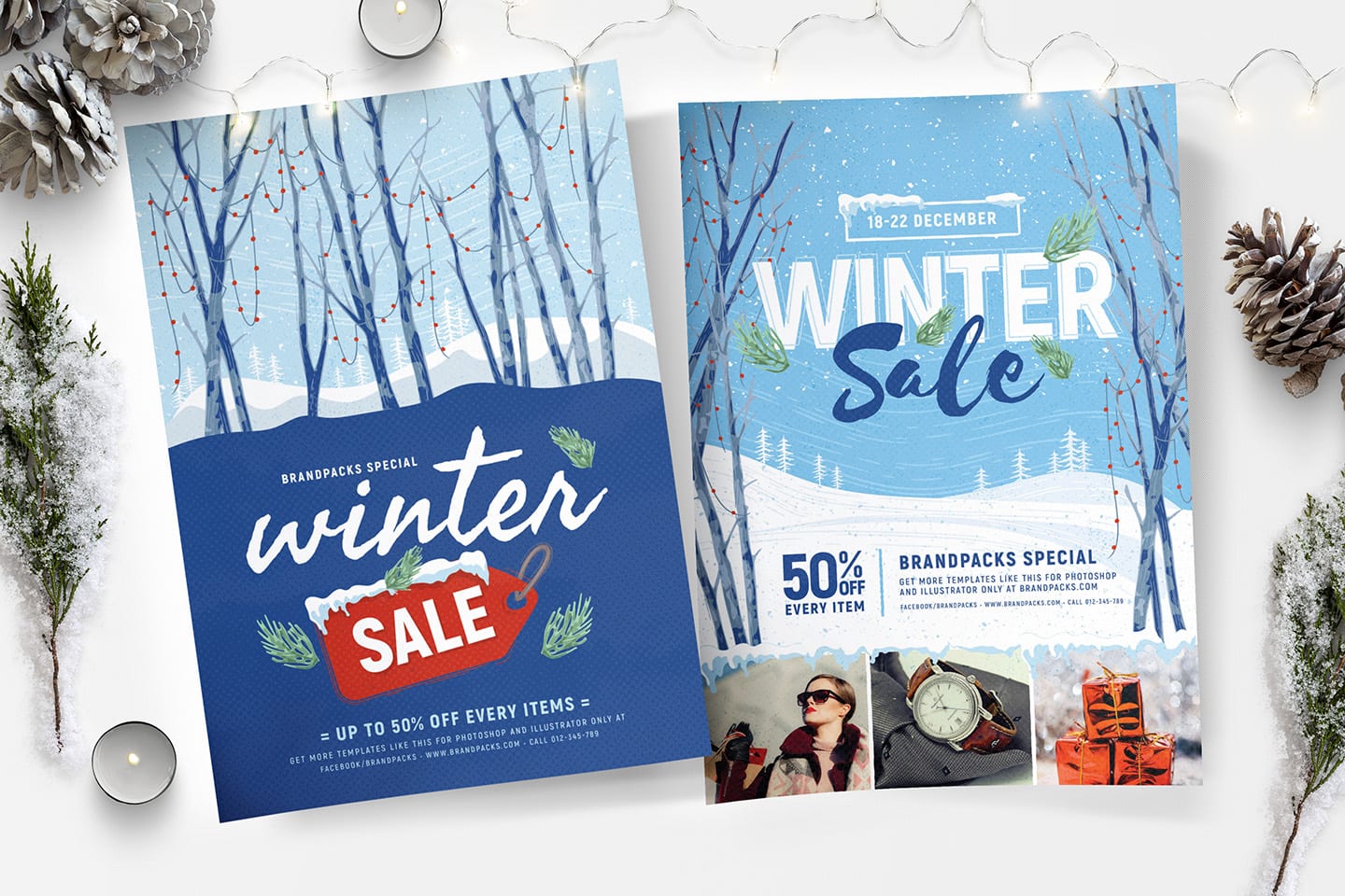 Winter Sale Poster Templates