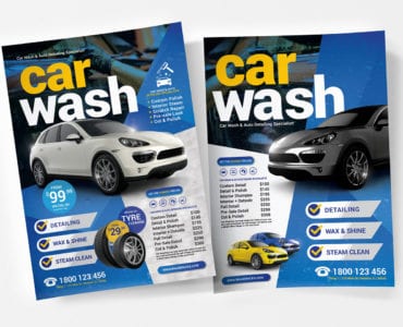 A4 Car Wash Poster / Flyer Template