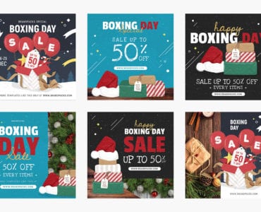 Boxing Day Sale Banner Templates