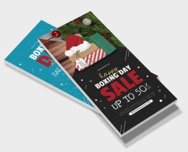 Boxing Day Sale Rack Card