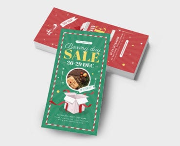 Boxing Day Sale DL Card Template