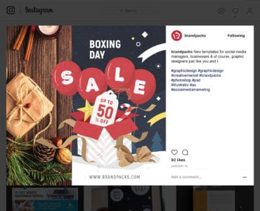Boxing Day Sale Instagram / Banner Template