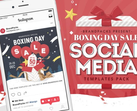 Boxing Day Sale Instagram Templates