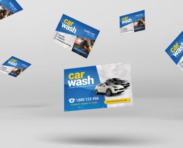 Car Wash Business Card Template