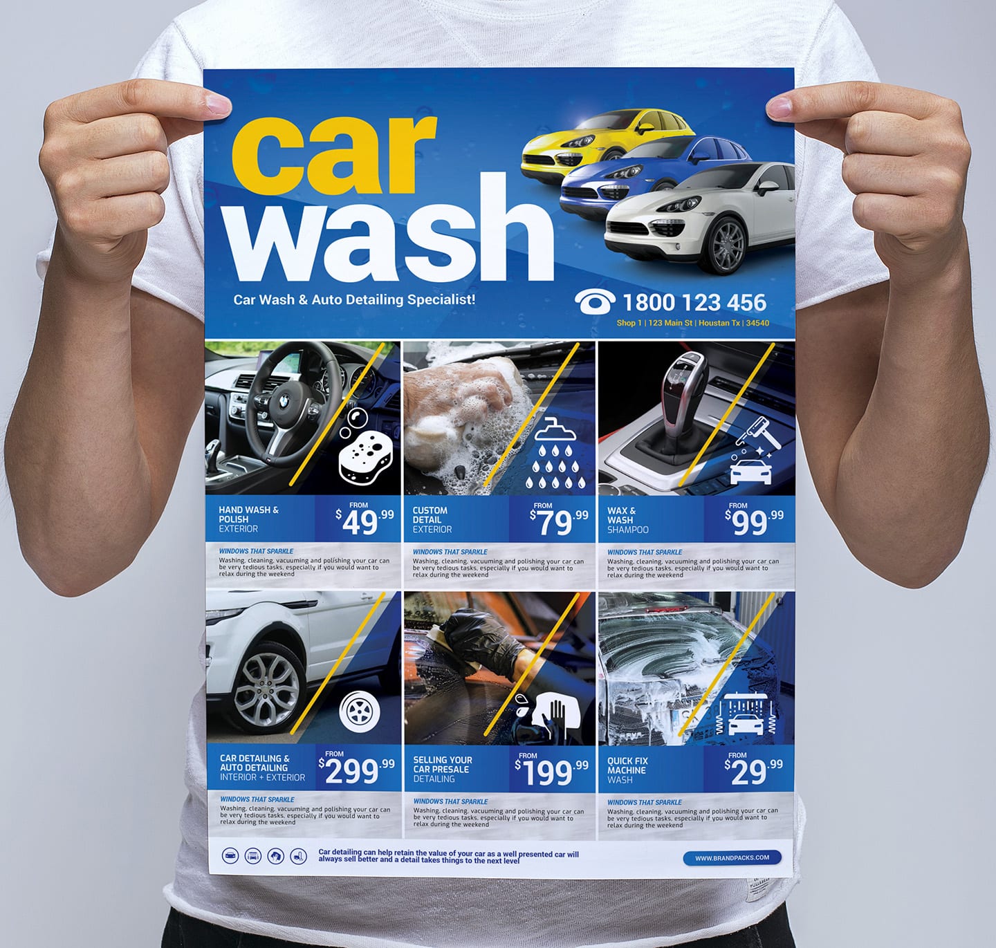 Car Wash Poster Template