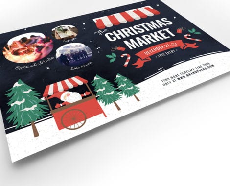 Christmas Market Flyer Template - PSD, Ai & Vector - BrandPacks