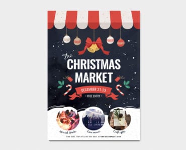 Christmas Market Poster Template
