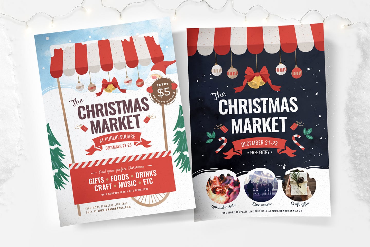 Christmas Market Poster Template