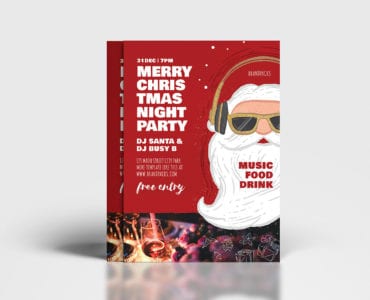 Christmas Party Poster Template