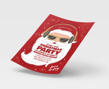 Christmas Party Poster Template