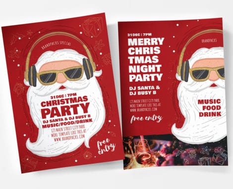 Christmas Party Poster Templates