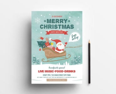 Merry Christmas Poster Template