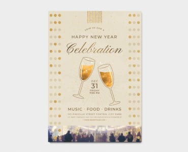 New Year's Eve Poster Template