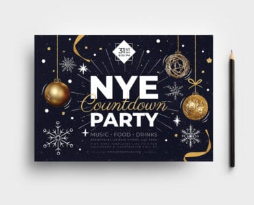 NYE Party Flyer Template