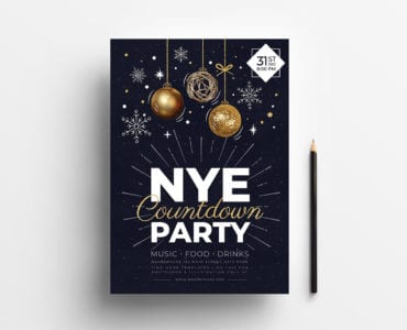 NYE Party Poster Template