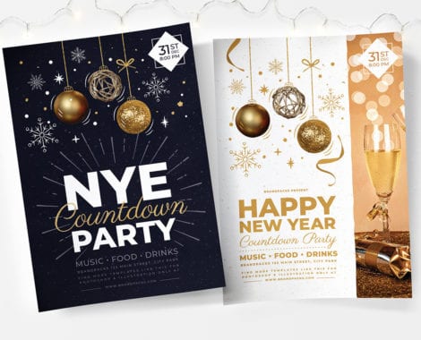 NYE Party Poster Templates