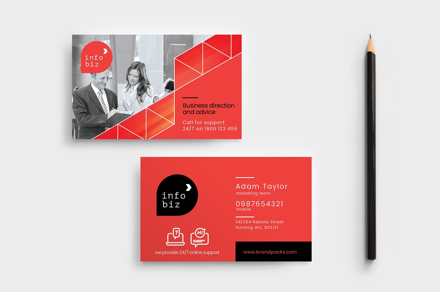 business card templates ai